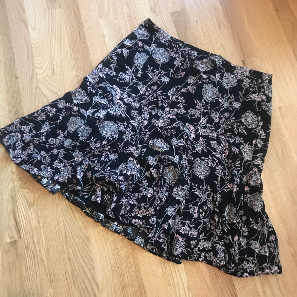 Talbots Floral Flutter Skirt